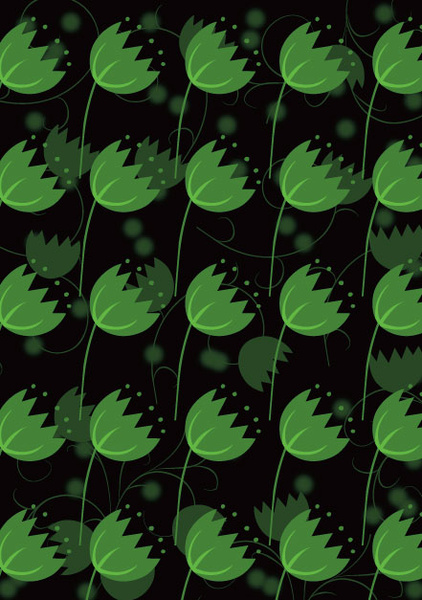 grüne Blätter Hintergrund Vektor