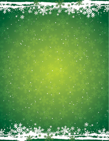 grüner Schnee Hintergrund Vektor