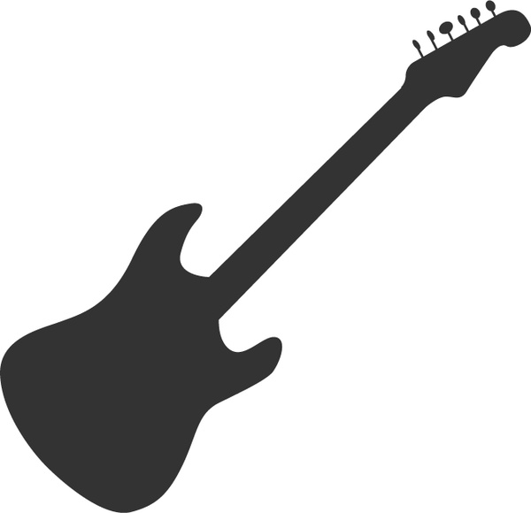silhueta de guitarra