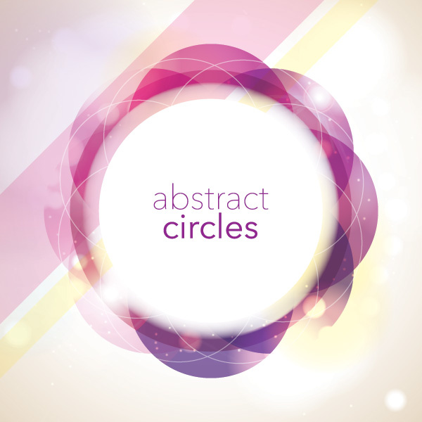 Los círculos antihalo Frame vector background