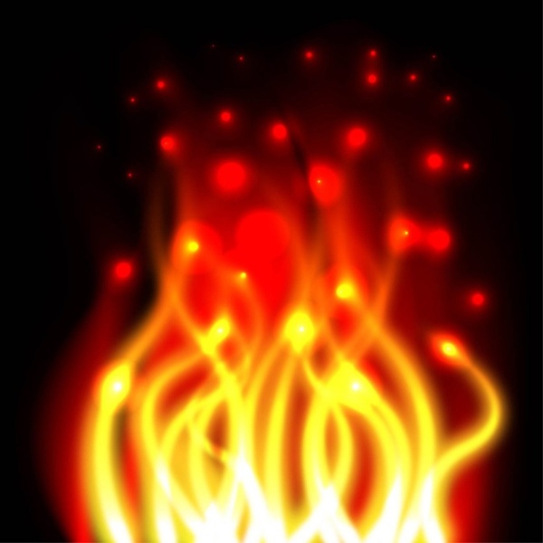 grafica vettoriale di halation fiamma