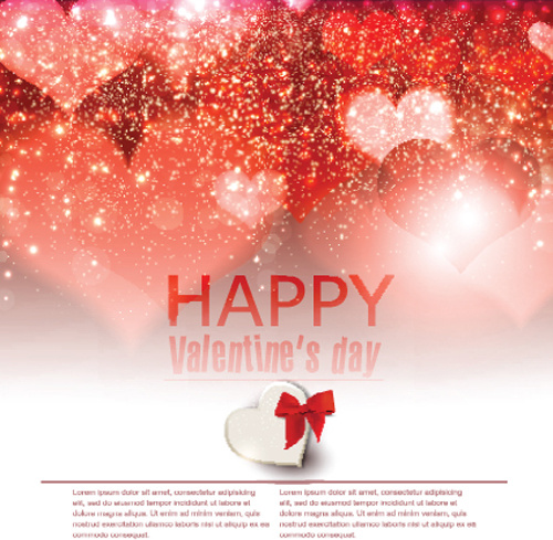 Halation Valentine Vektor Hintergrund
