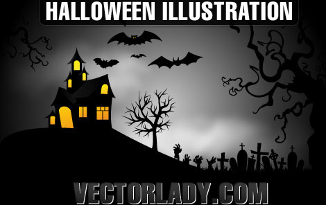 ilustração de Halloween