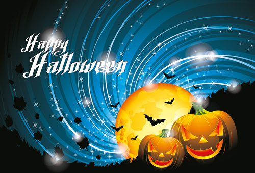 カボチャのベクターを使用してハロウィーン パーティーの背景 カボチャのベクターを使用してハロウィーン パーティーの背景