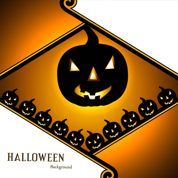 Halloween Partai berwarna-warni kartu vektor ilustrasi desain