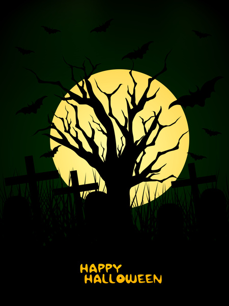 Halloween-Vektor-Hintergrund