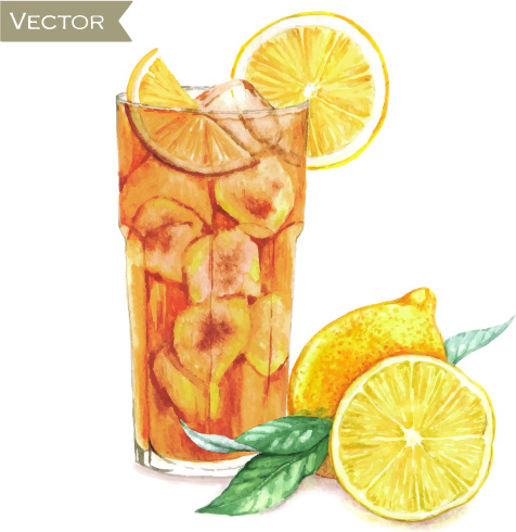 Handgezeichneter Cocktail Aquarell Vektor Nr.339390