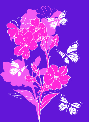 Hand Drawn Flowers Vector Backgrounds Art