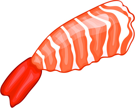 graphiques vectoriels de fruits de mer dessinés à la main 2
