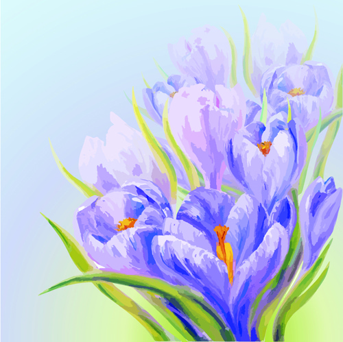 handgezeichnete Aquarell Blumen Hintergrund