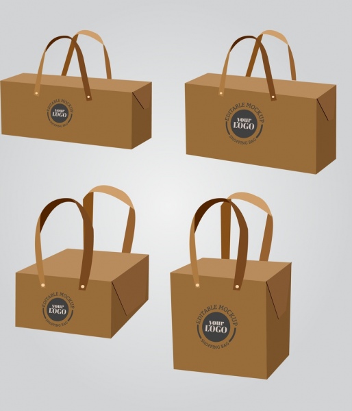3d дизайн шаблоны коричневый удобные сумки