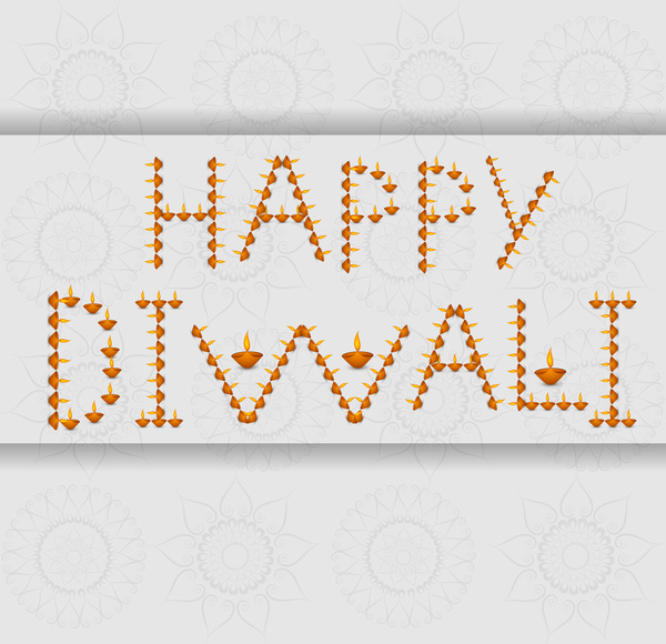Happy Diwali schöne Karte Vektor Hintergrund