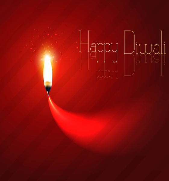 Happy Diwali Diya Feier entwerfen farbigen Hintergrund