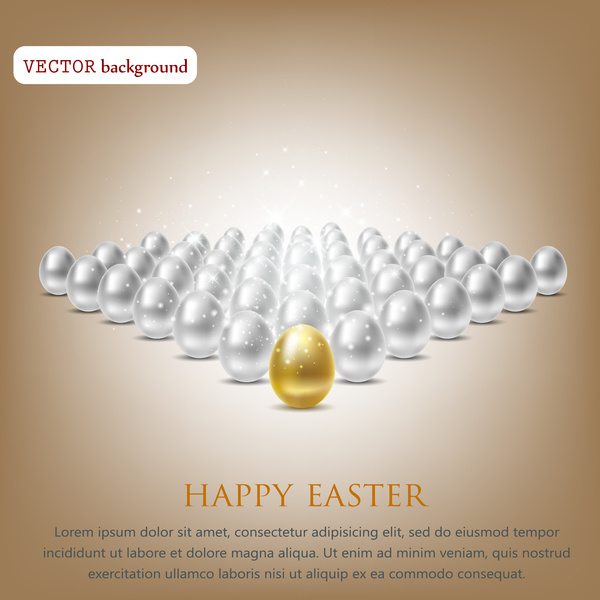 Happy Easter-Hintergrund mit Eiern