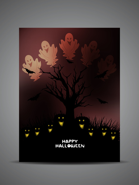 Feliz Halloween vector background