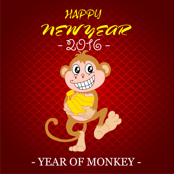ano do macaco feliz 2016