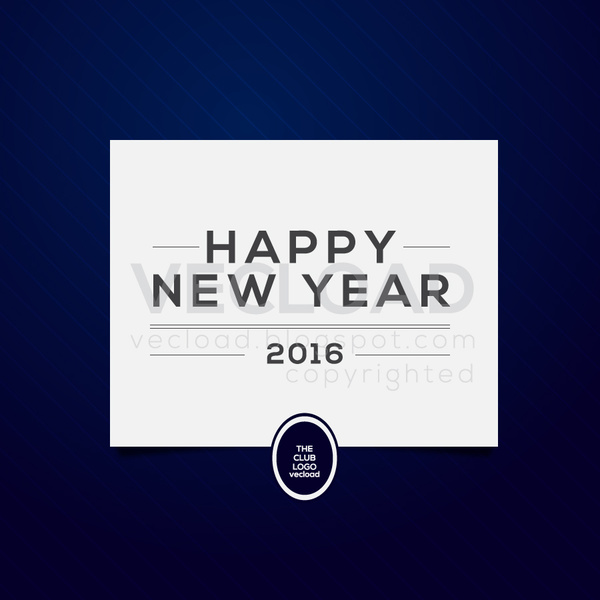 Frohes neues Jahr 2016 Vektor machte Sie Tag