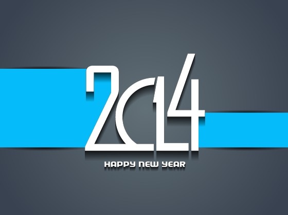 행복 한 새로운 year14 배경 크리에이 티브 디자인
