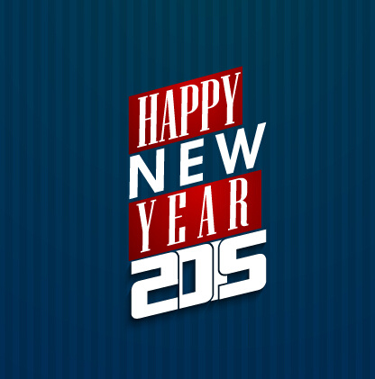 glückliche neue year15 dunkelblauen Hintergrund