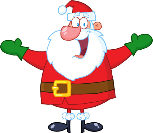 Happy Santa Design Vector-vector Christmas-free Vector Free Download
