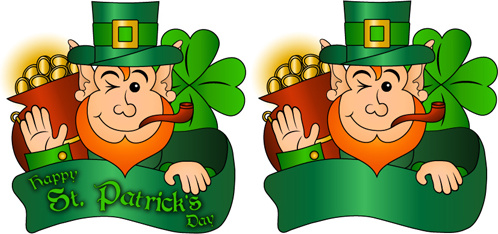 glücklich St. Patricks Tag Vektor-Satz