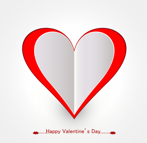 Feliz dia de San Valentin corazon diseño tarjeta vector Illustration