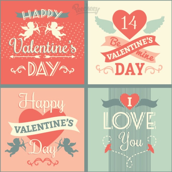 Happy Valentinstag Karten