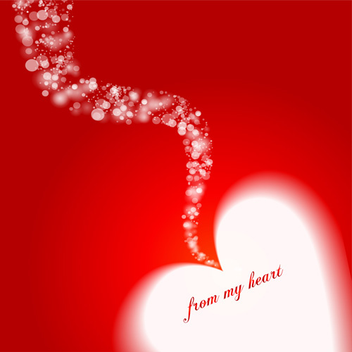 Happy Valentine hati ilustrasi vektor