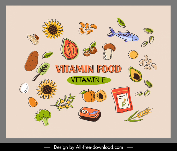 plantilla de banner de comida saludable boceto clásico dibujado a mano