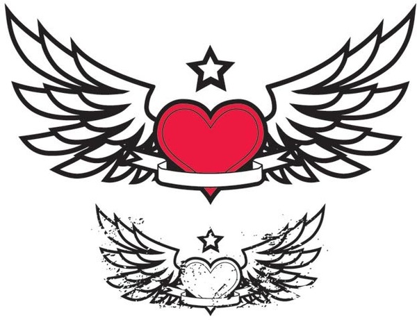 Symbol love sayap