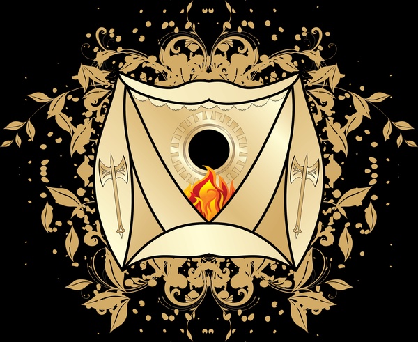 เวกเตอร์ Blazon Heraldic