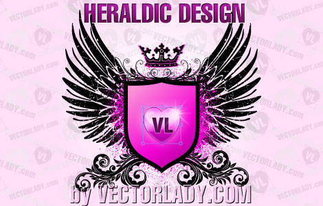 escudo de design heráldico