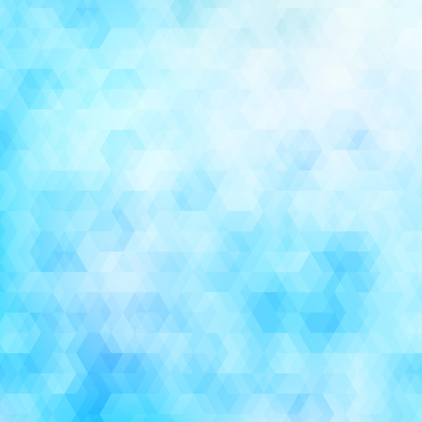 Zusammenfassung Hintergrund Sechseck blau