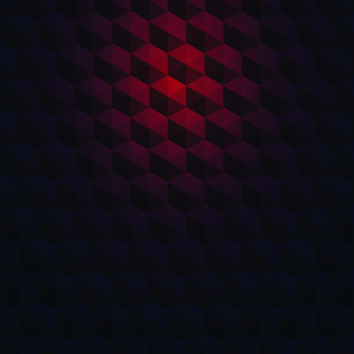 六角形のエンボス光沢のある背景のベクトル