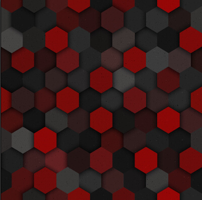 hexagone en couches vecteur transparente