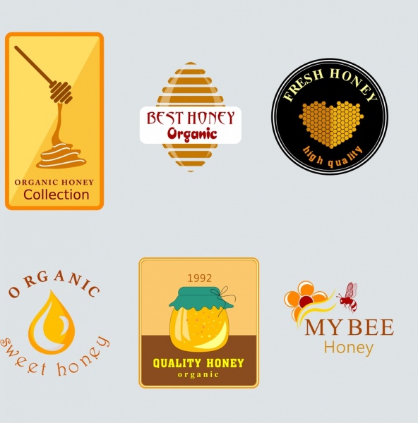 мед логотипы коллекции плоские формы декора
