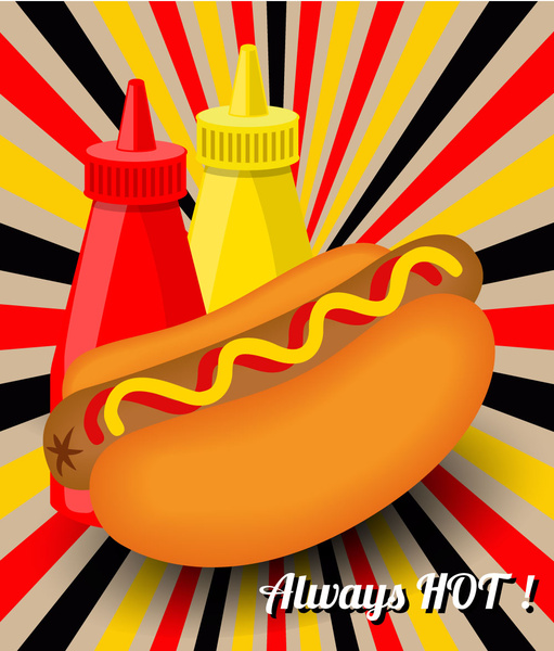 Hot Dog Werbedesign