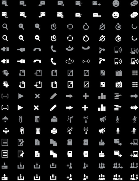 riesige Sammlung von Web-Mini-Symbol
