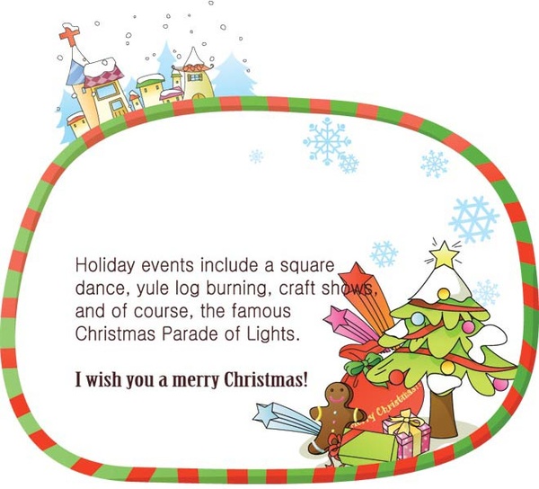 я желаю вам счастливого Рождества вектора поздравительной открытки