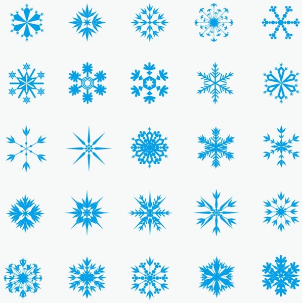 Ice Crystal Snowflakes Vector Graphic Ice Crystal Snowflakes Vector Graphic