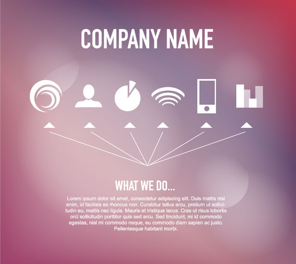 Diseño del vector icono corporativo infografía
