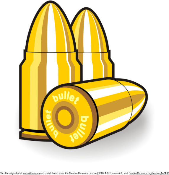 ikon dengan tiga peluru
