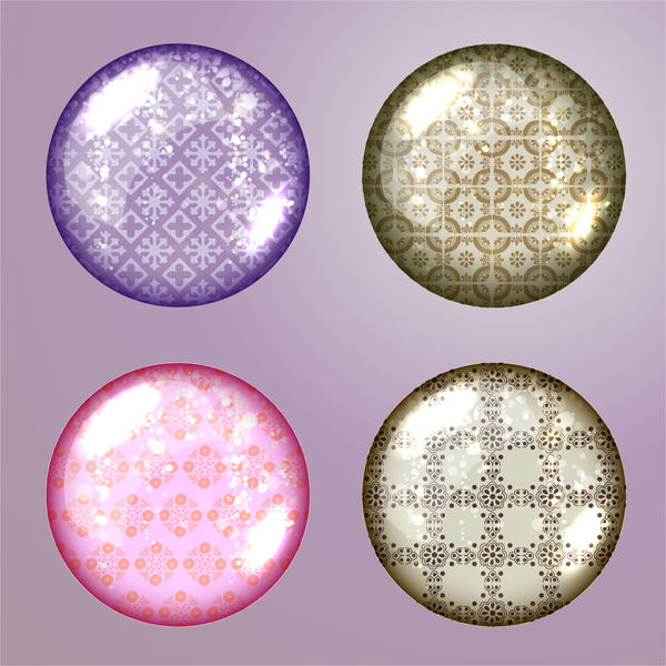иконы разноцветные шаблон шариков на простой фон
