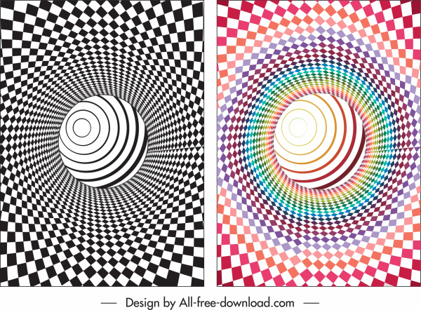 espiral de ilusória fundos torcido formas rodadas