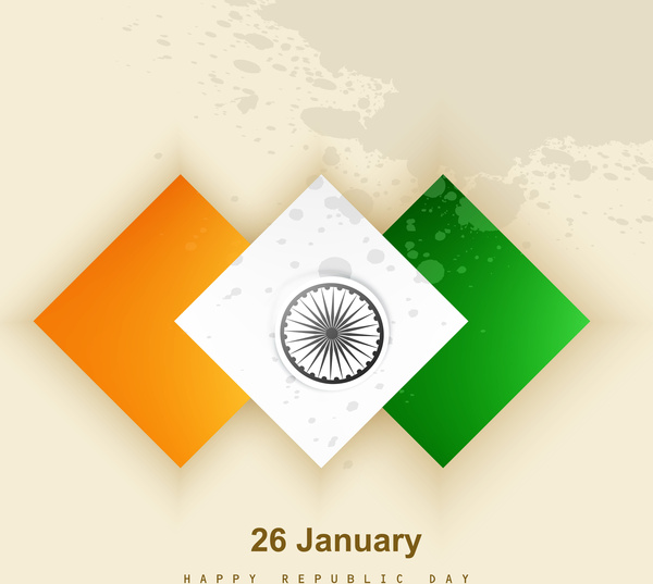 Indian Flag elegante ola fondo vector ilustración para el día de la independencia