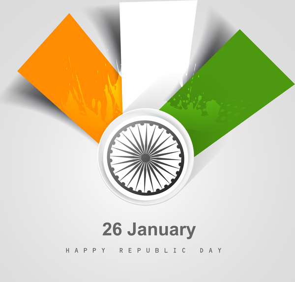 ilustração de onda elegante bandeira indiana para vetor de plano de fundo do dia da independência
