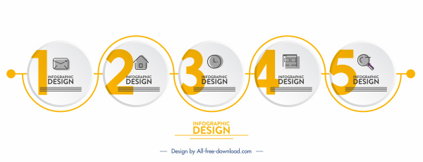 infografik tasarım öğeleri zarif düz daireler bağlantı krokisi