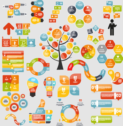 Infografik-Elemente Vektor-Satz Infografik-Elemente Vektor-Satz