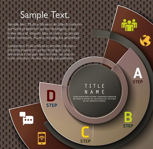Infografik-Vektor-Illustration mit modernen 3d Stil