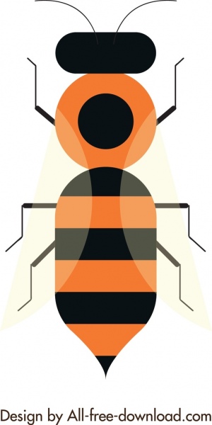 fond insecte fourmi icône plate la conception géométrique